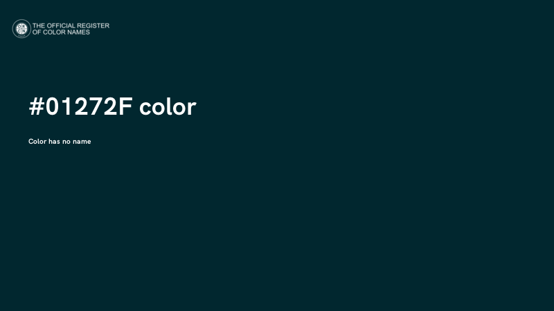 #01272F color image