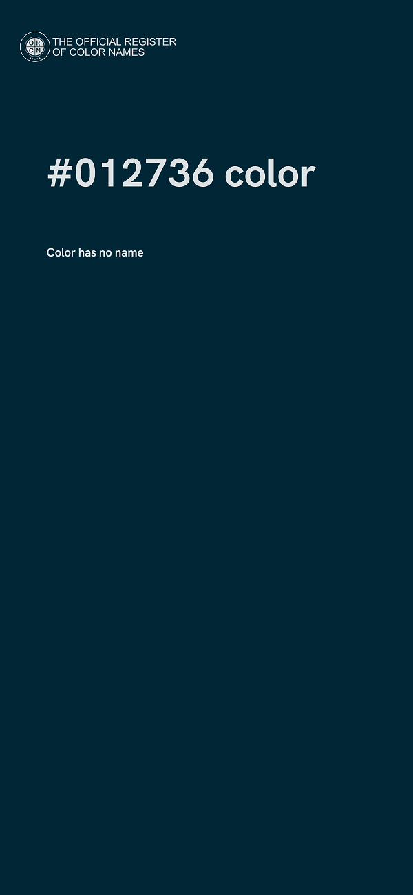 #012736 color image