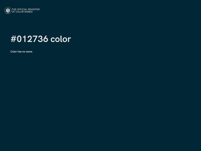 #012736 color image