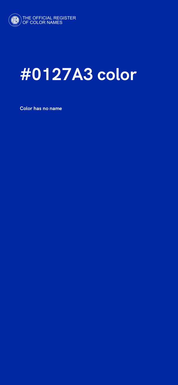 #0127A3 color image