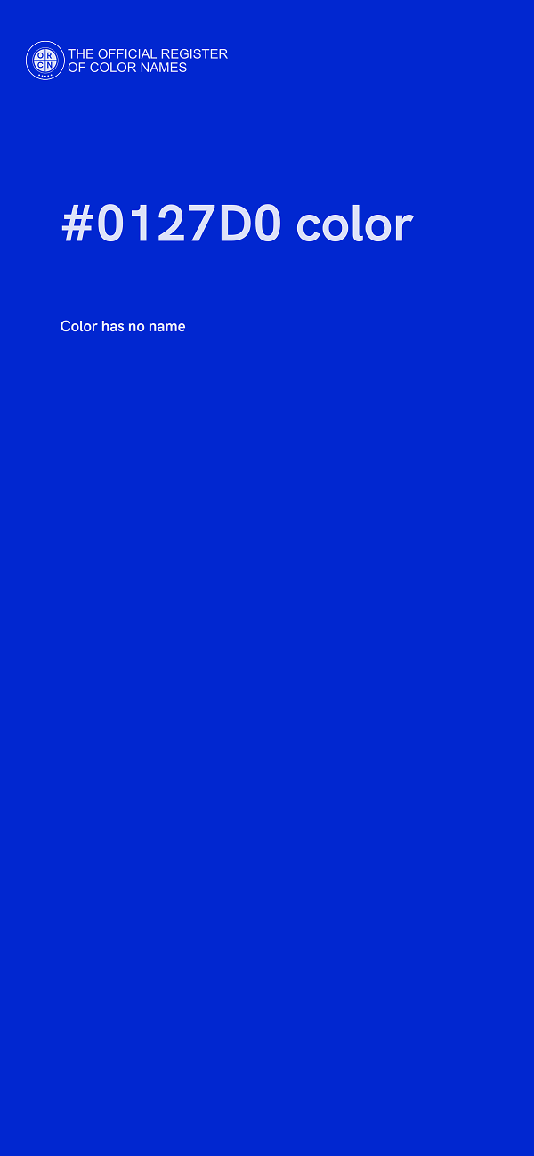 #0127D0 color image