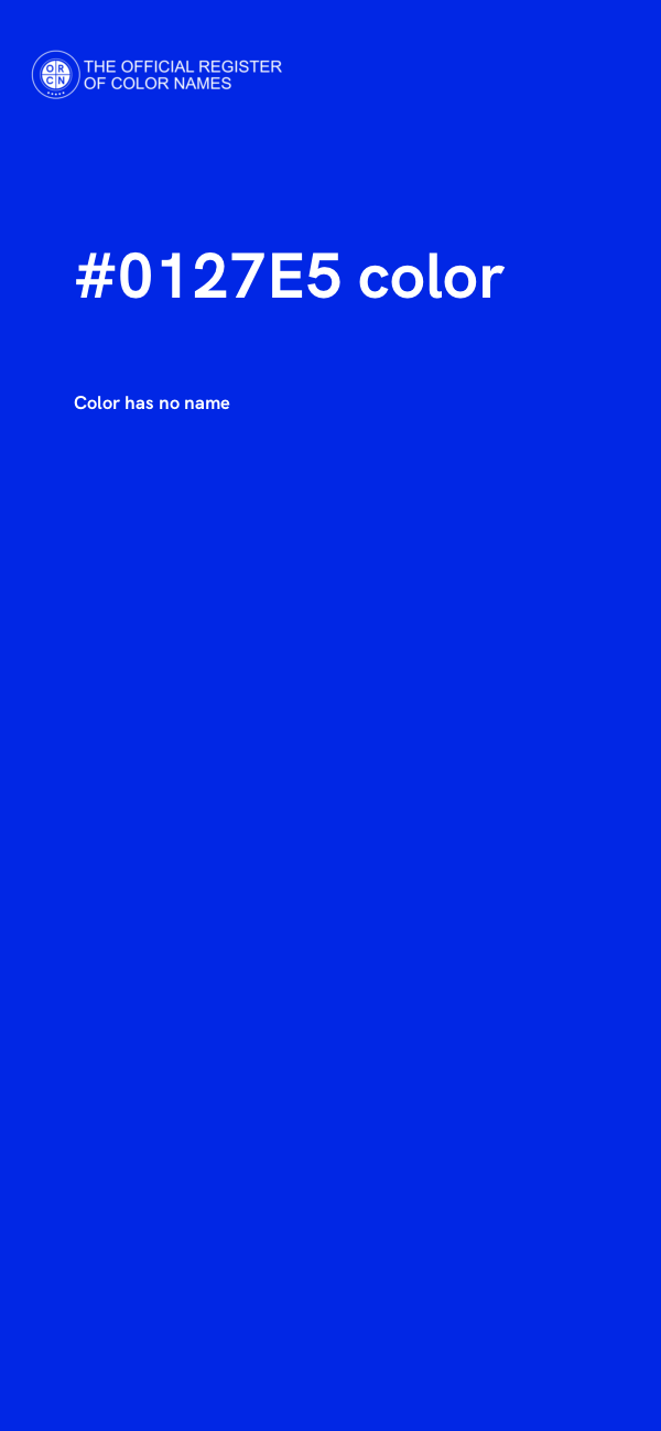 #0127E5 color image