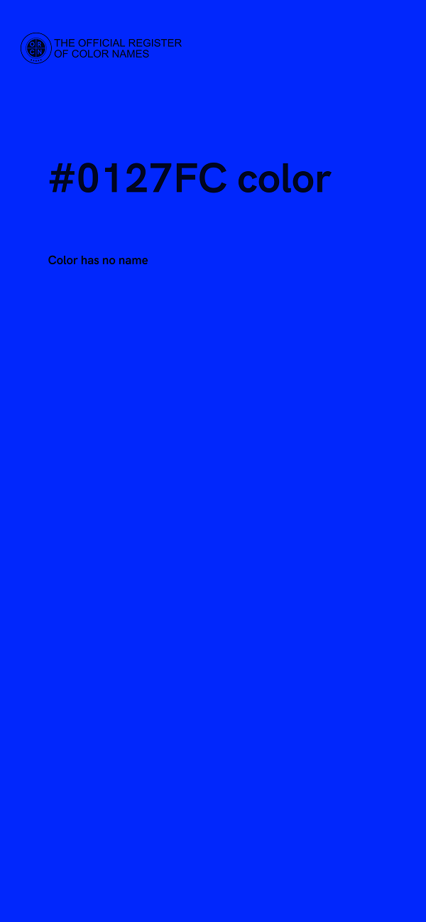 #0127FC color image