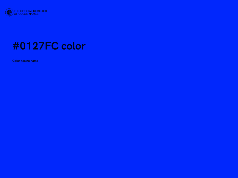 #0127FC color image