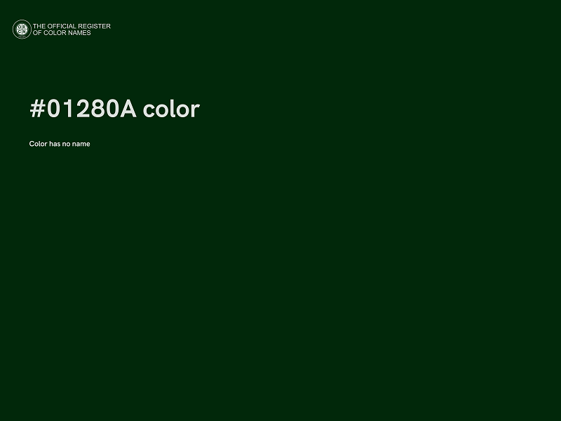 #01280A color image