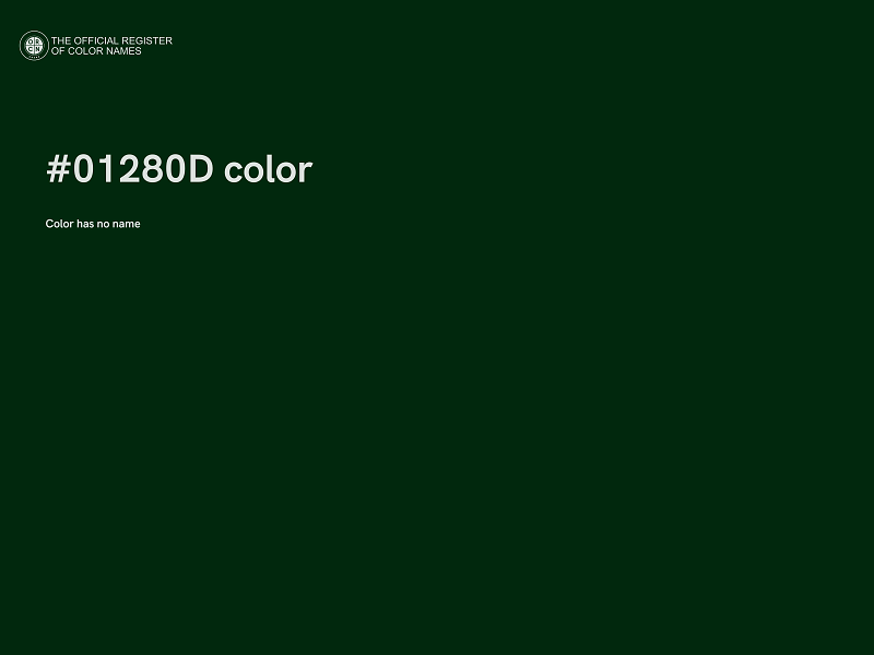 #01280D color image