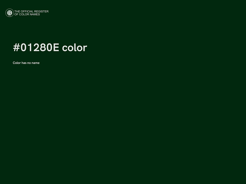 #01280E color image