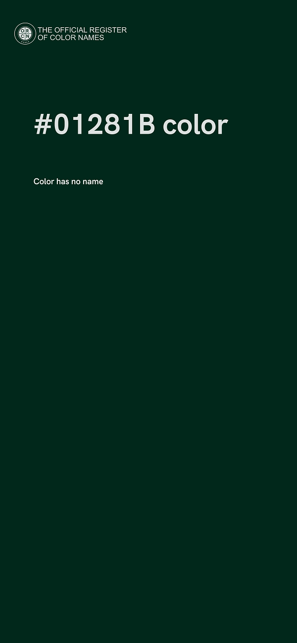 #01281B color image