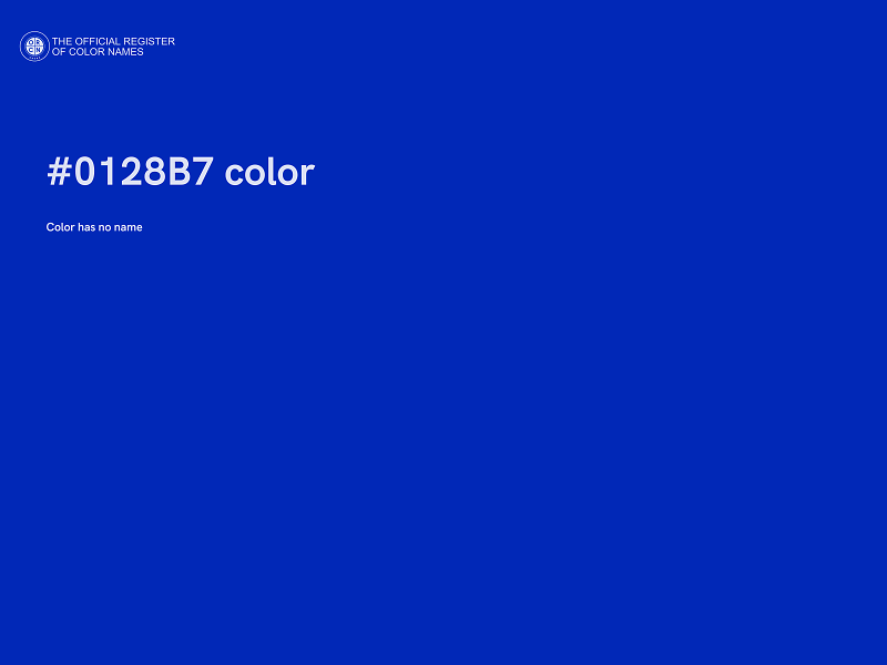 #0128B7 color image
