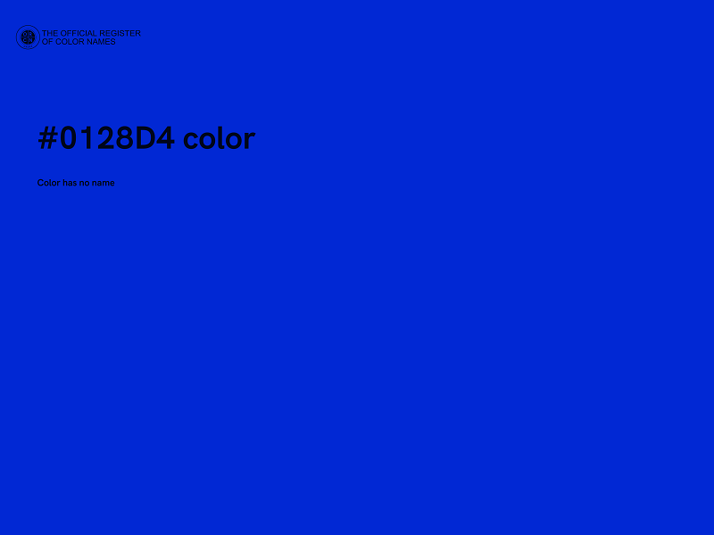 #0128D4 color image