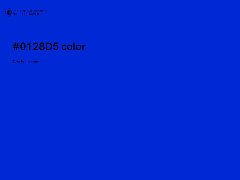 #0128D5 color image