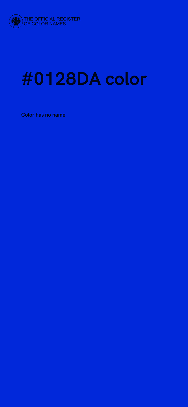 #0128DA color image