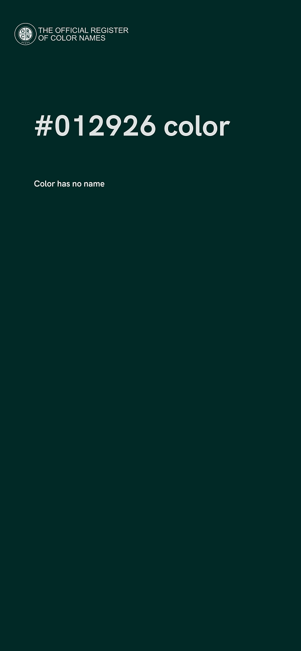 #012926 color image