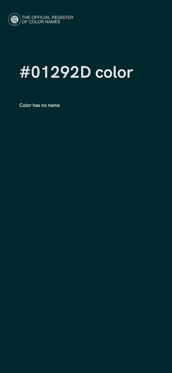 #01292D color image