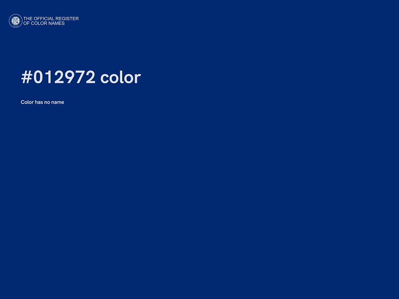 #012972 color image