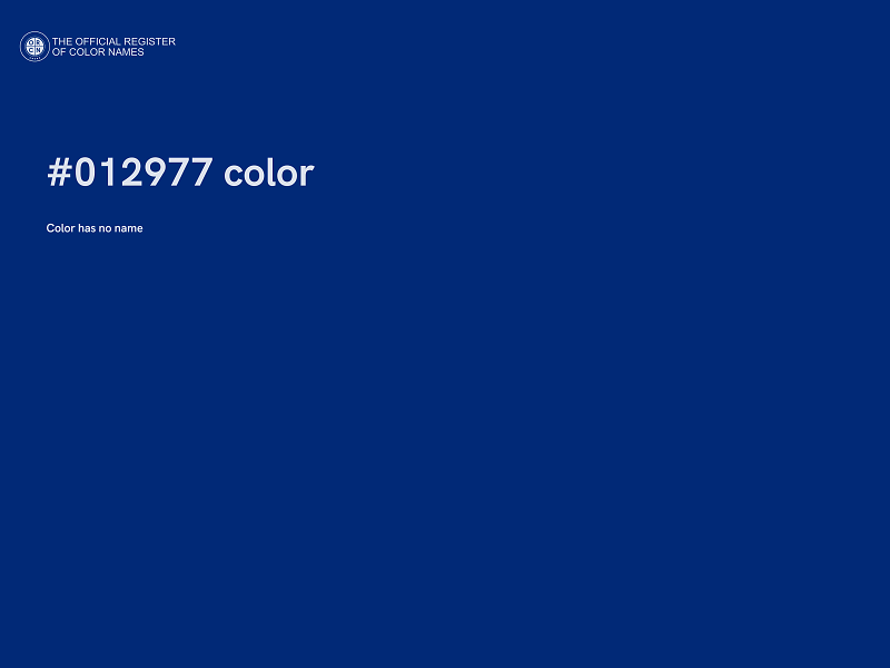 #012977 color image