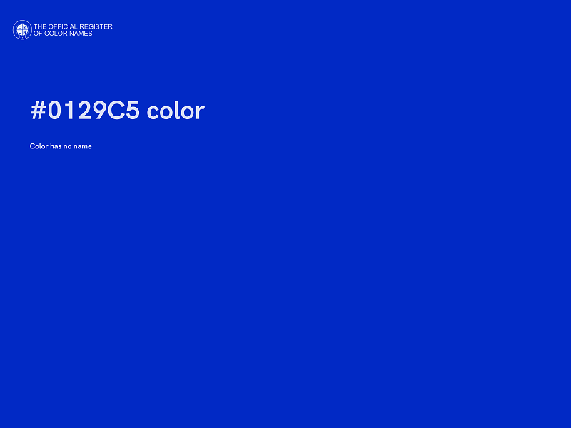 #0129C5 color image