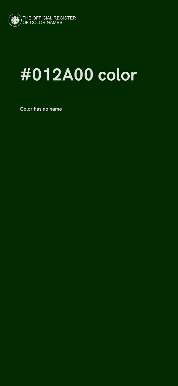 #012A00 color image