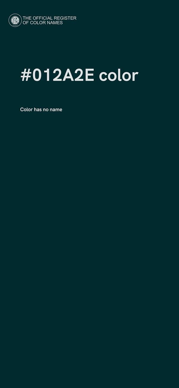#012A2E color image