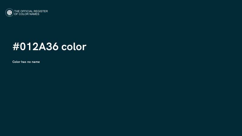 #012A36 color image