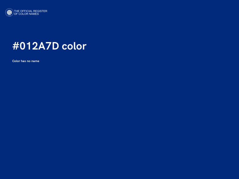 #012A7D color image