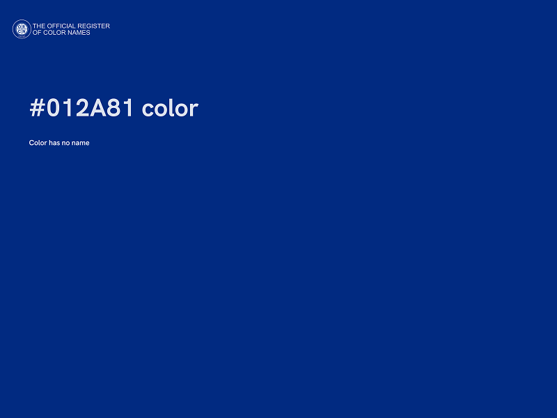 #012A81 color image
