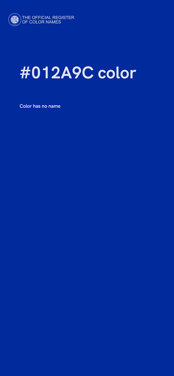 #012A9C color image