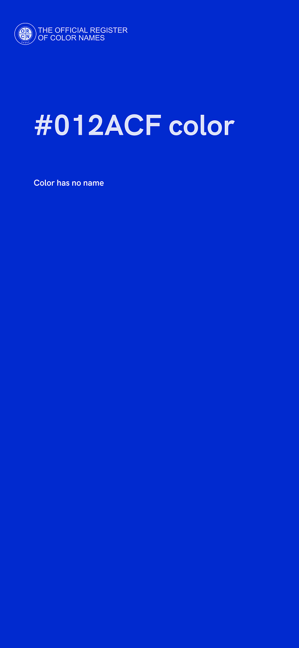 #012ACF color image