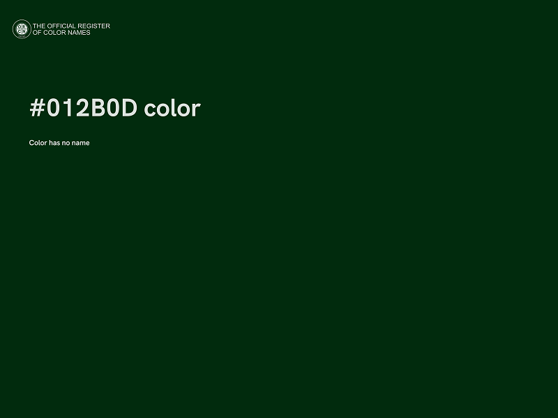 #012B0D color image