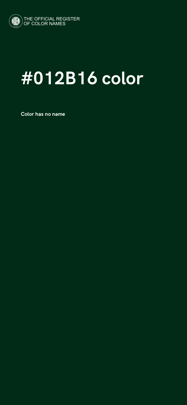 #012B16 color image