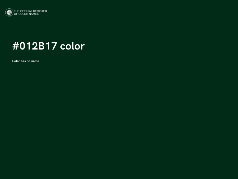 #012B17 color image