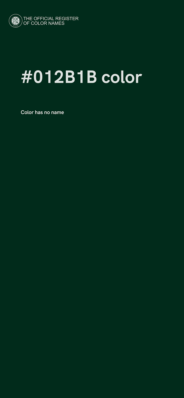#012B1B color image