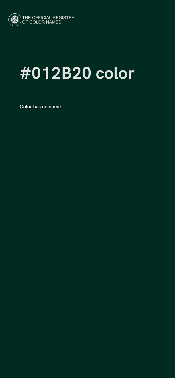 #012B20 color image