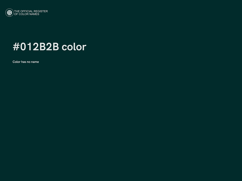 #012B2B color image