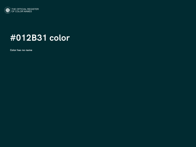 #012B31 color image