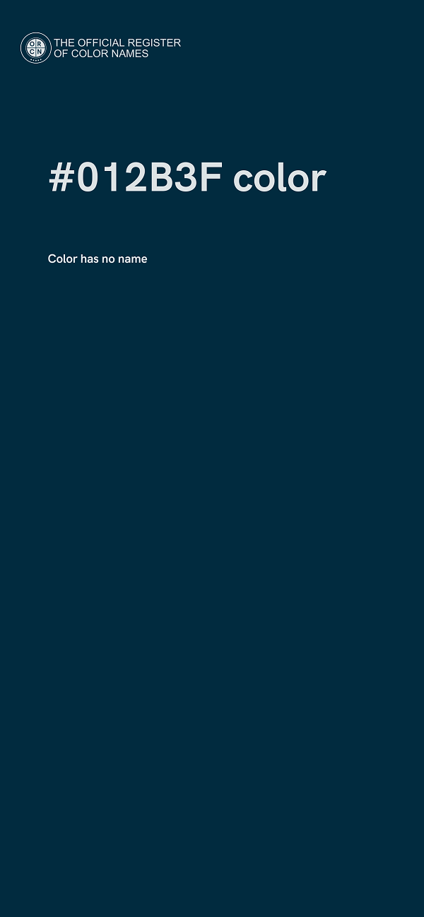 #012B3F color image