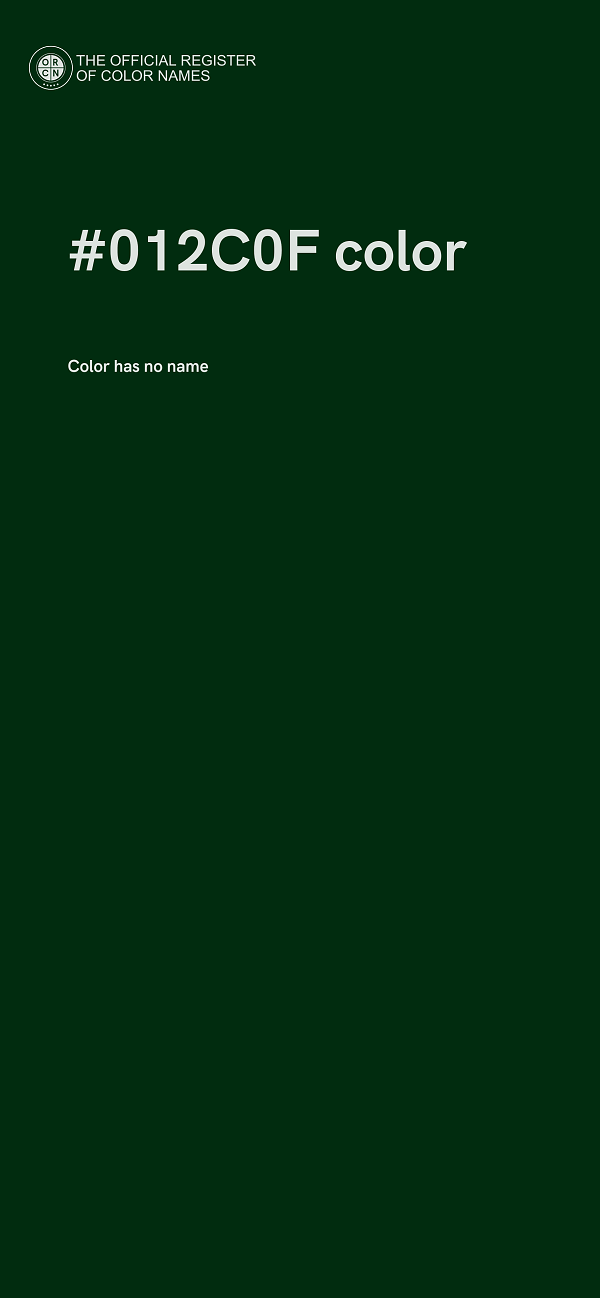 #012C0F color image