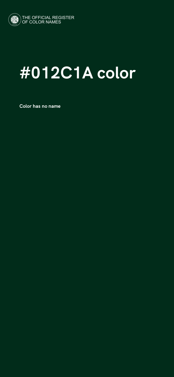 #012C1A color image
