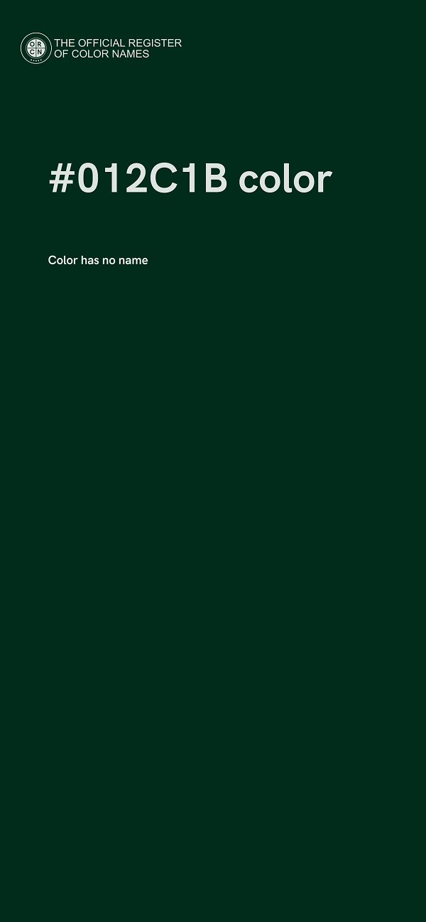#012C1B color image