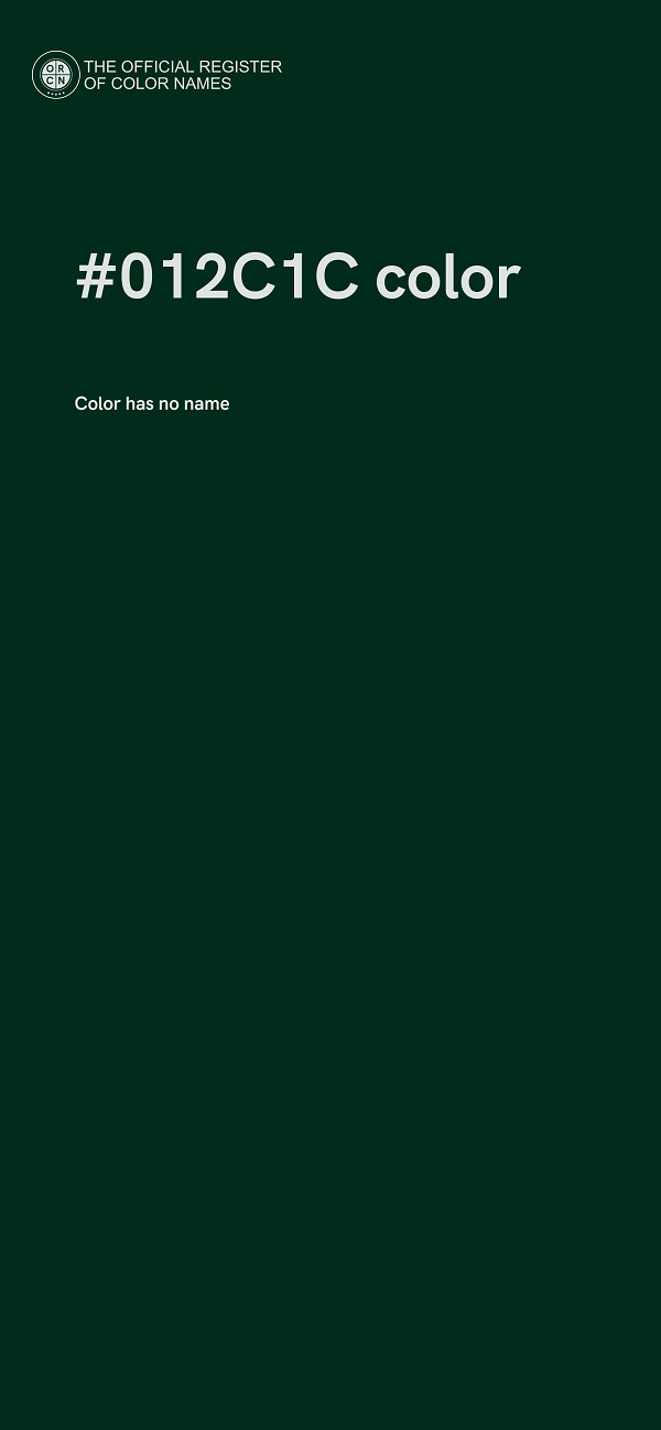 #012C1C color image