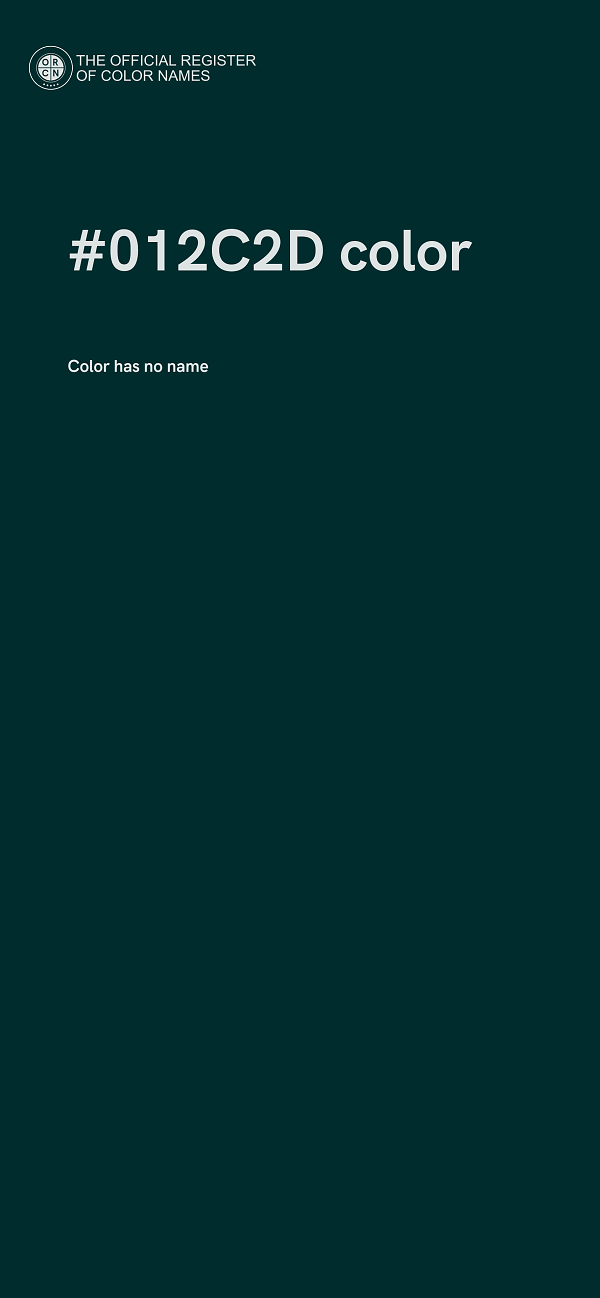 #012C2D color image