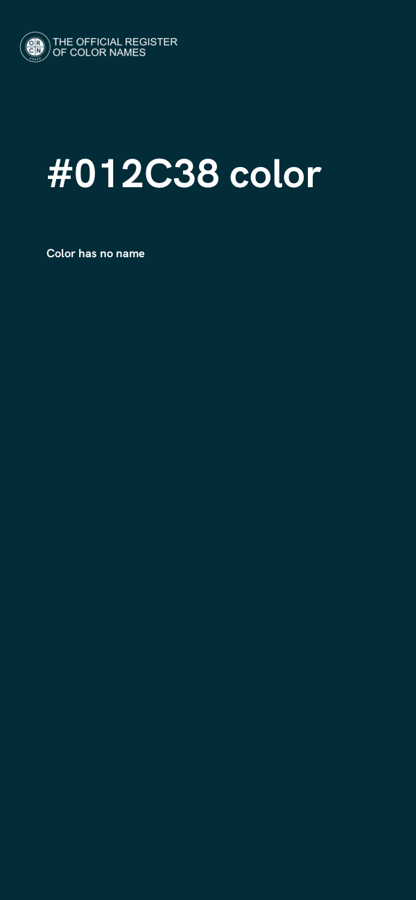 #012C38 color image