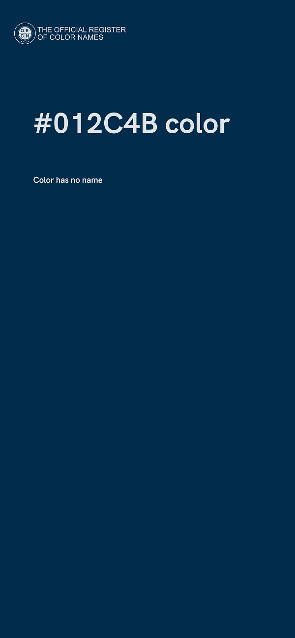 #012C4B color image