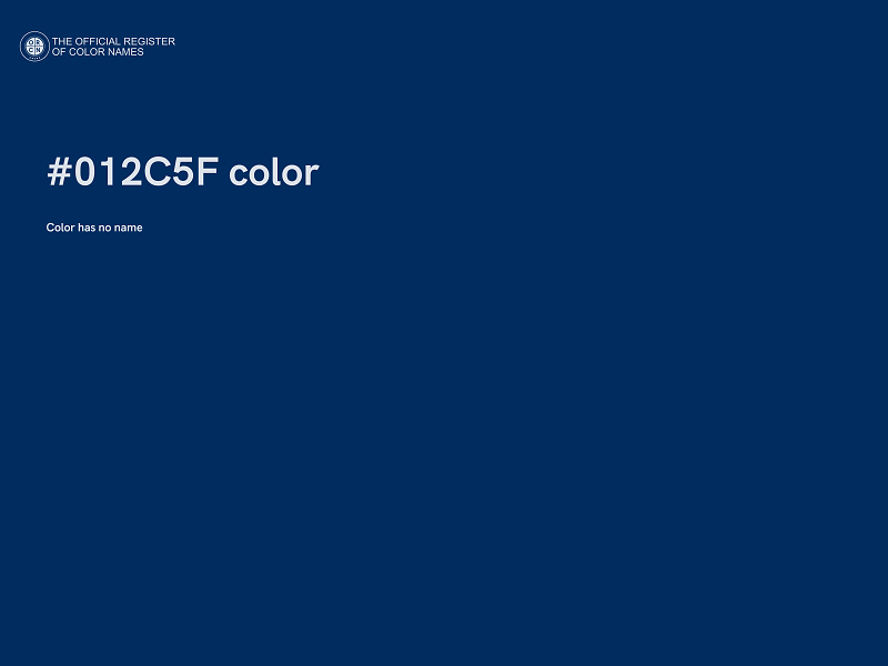 #012C5F color image