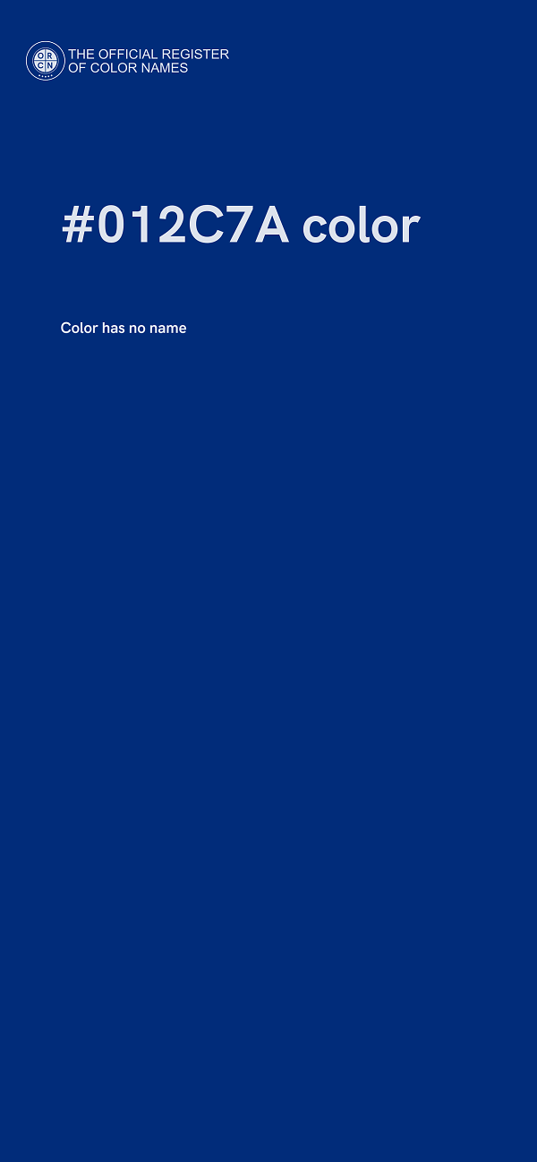 #012C7A color image