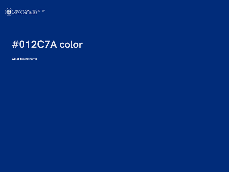 #012C7A color image
