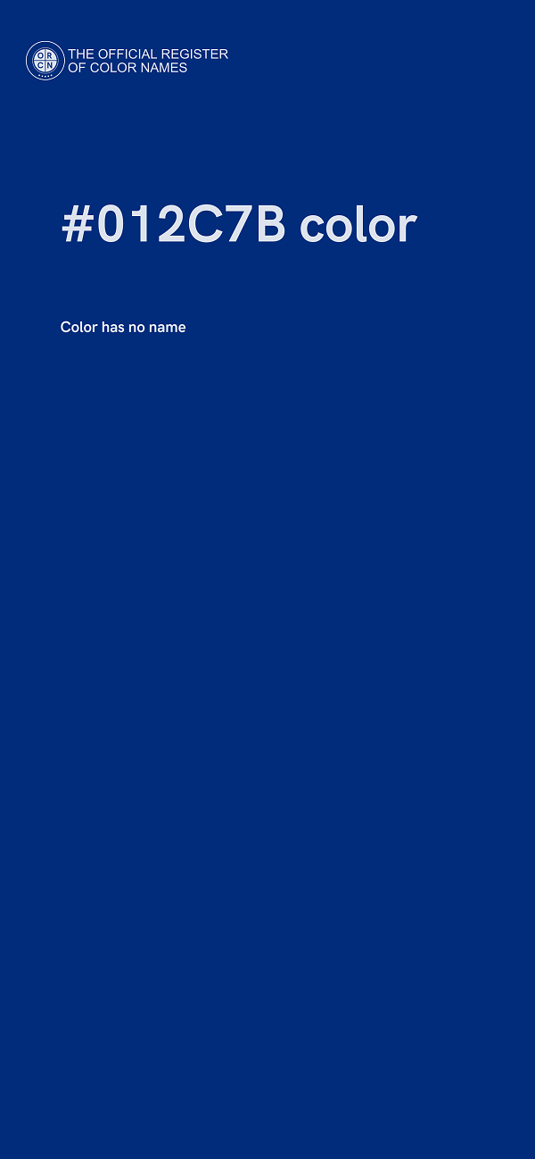 #012C7B color image
