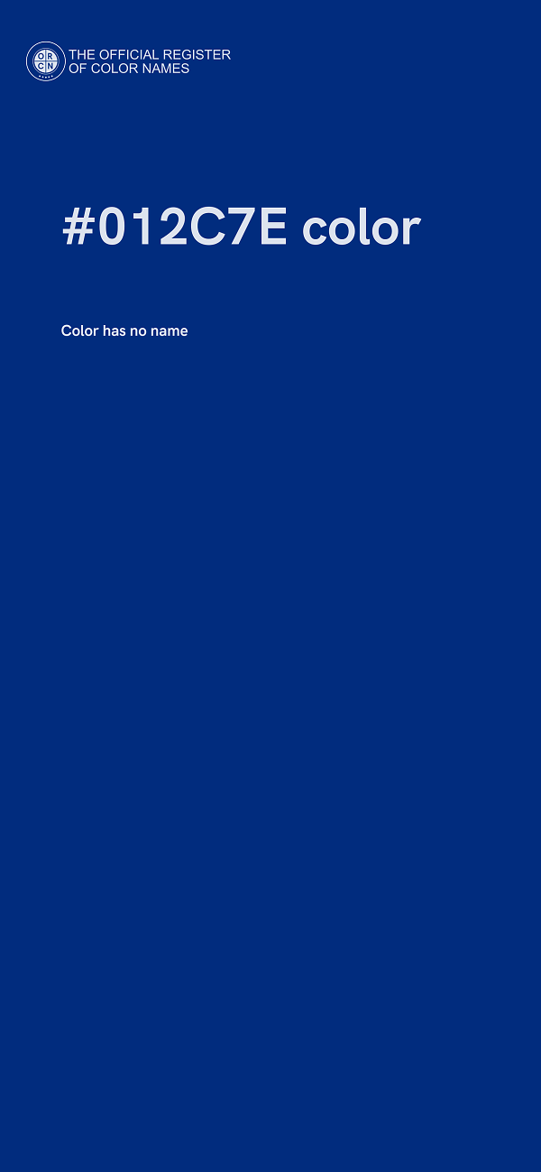 #012C7E color image