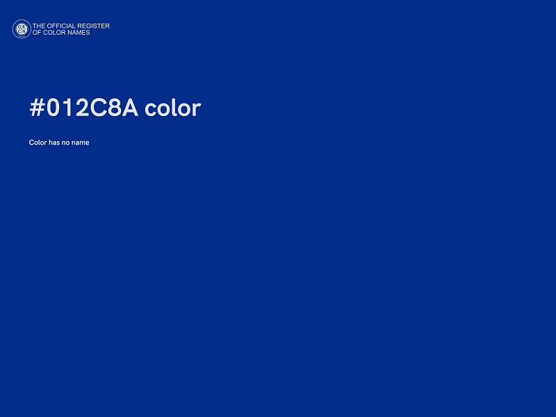 #012C8A color image