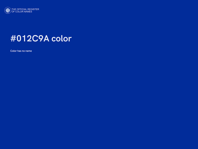 #012C9A color image